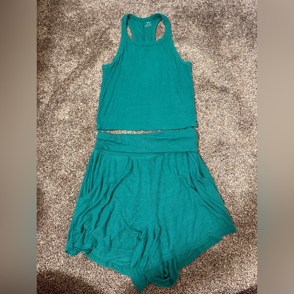 Aerie Real Soft Ribbed Tank/Short Set - Picture 3 of 8